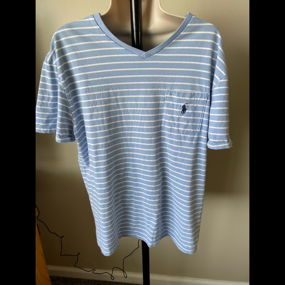 Ralph Lauren V-Neck SZ Medium 100% Cotton